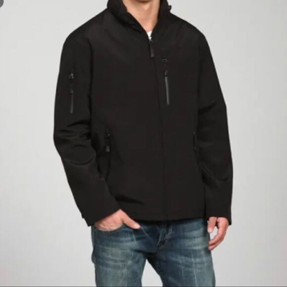T Tech By Tumi Men’s Sz Lrg Black Full Zip Water Resistant Bomber Jacket - Picture 1 of 5